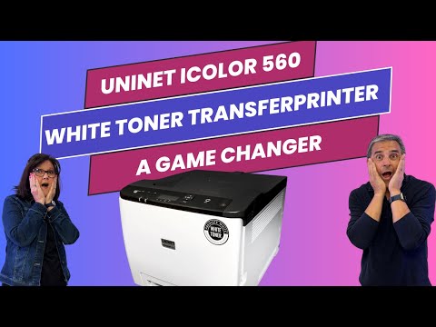 Uninet IColor 560 White Transfer Media Printers are a GAME CHANGER