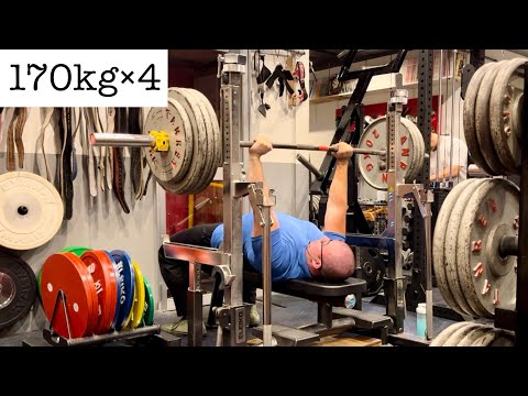 ベンチプレス 170kg×4