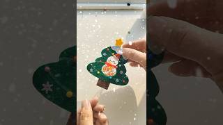 💓diy💓 Christmas tree snowman 不織布聖誕小雪人 #diy #kawaiicraft #art #tinybeautifulthings #handmade