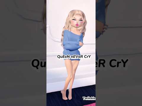 QUEEN NEVER CRY. #roblox #dti #dtidirect #dtistars #dresstoimpress