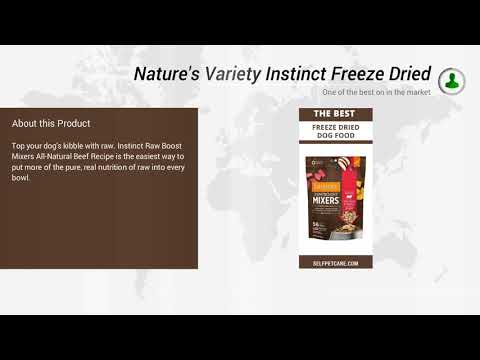 Nature's Variety Instinct Freeze Dried Raw Boost Mixers Grain Free Recipe All Natural Dog Food Toppe