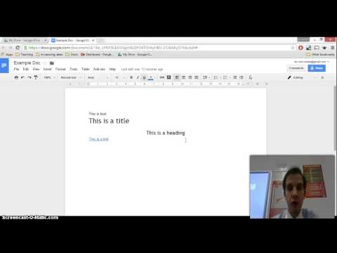 Sharing a Google Doc