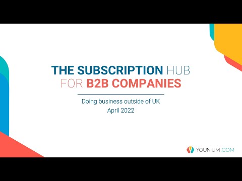 Scaling your SaaS business beyond UK | Younium Webinars