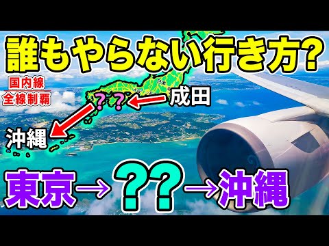 【誰もやらない行き方】レアな経路で沖縄に行ってみた！成田発、〇〇経由、那覇空港へ！[国内線制覇 スピンオフ]