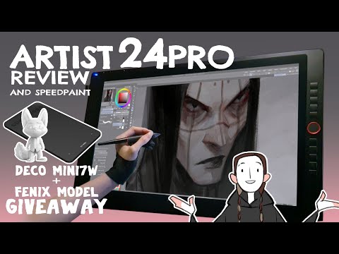 XP-PEN ARTIST 24 PRO review | Speedpaint (CLIPSTUDIO)