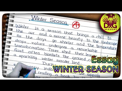 essay on winter season | winter season essay | essay on winter season in english |