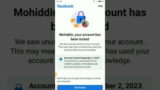 Your Account Has Been Locked | Facebook Confrim Your Identity | Unlock Facebook id 2023