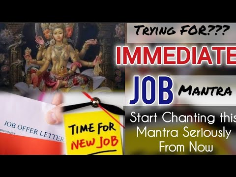 URGENT JOB Wish! POWERFUL MANTRA Chant to Manifest Immediate JOB-Magical