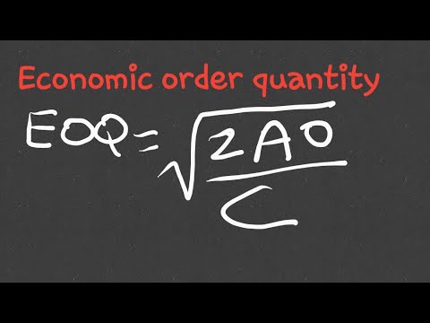 Economic Order Quantity part 1