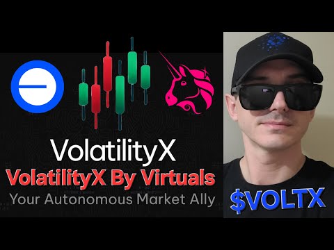 $VOLTX - VOLATILITYX BY VIRTUALS TOKEN CRYPTO COIN HOW TO BUY VOLTX BASE UNISWAP AI AGENT