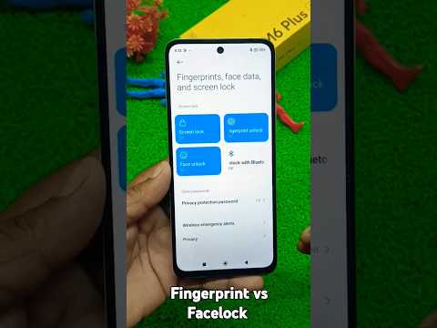 Poco M6 Plus 5G fingerprint vs Facelock test Review 🔥#shorts #pocom6plus5g #poco #speedtest