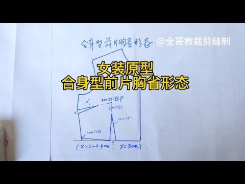 合身型前片胸省形态，想学就学学吧