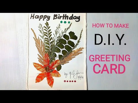 HOW TO MAKE DIY BIRTHDAY CARD / GREETING CARD by ANAK BUKID