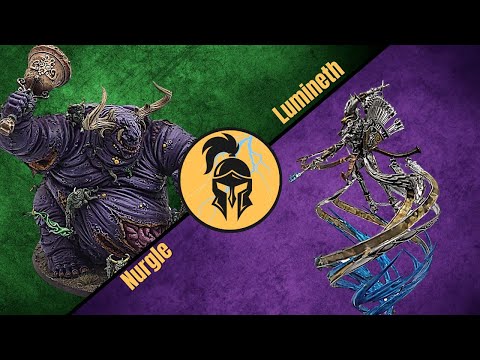 Age of Sigmar Battle Report in our NEW Studio!! Befouling Host vs Jarod Brown and his Lumineth List!