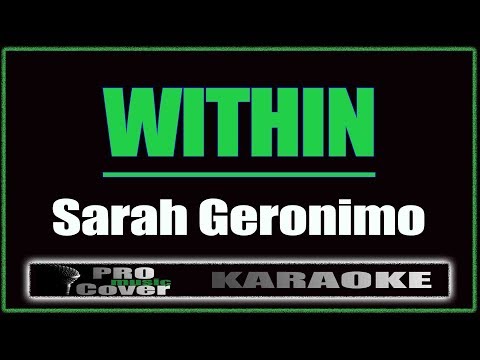 Within - Sarah Geronimo (KARAOKE)