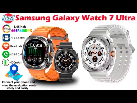 For Samsung Galaxy Watch 7 Ultra GPS Compass NFC Smart Watch Outdoor Sports Man AMOLED BT Call IP68