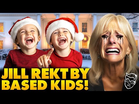 Jill Biden TROLLED To Her Face By KIDS At White House For Saying 'Happy Holidays' | Say CHRISTMAS!