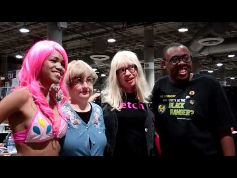 Comikaze Expo with Heather, Kelly, Kelly's mom and Heather's dad