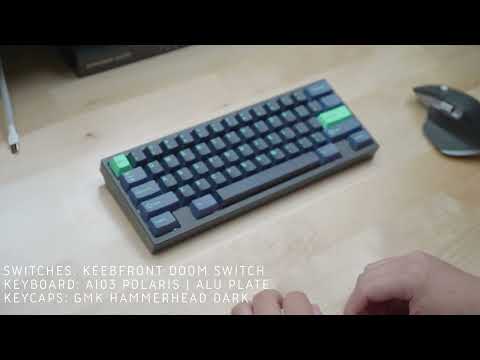 Keebfront Doom | Ai03 Polaris | Aluminum Plate