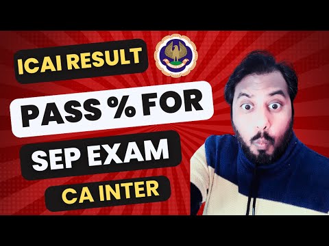 |ICAI CA Inter Pass % Sep 2024 Exam|  Will the Percentage Stay the Same?|