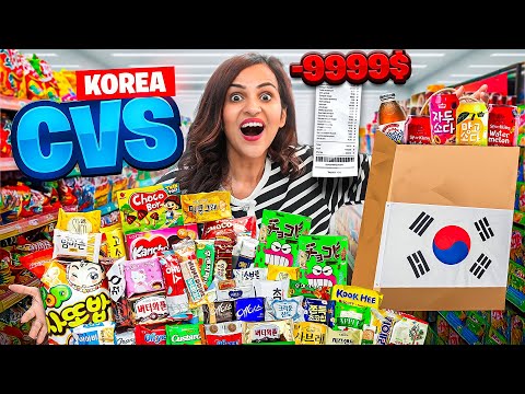 Eating only CONVENIENCE STORE FOODS (CVS) in KOREA || Koreans HELPED us..