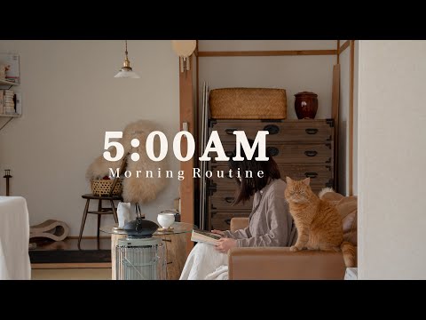 [ Morning Routine ] 5:00 AM wake-up, my new morning routine after failing to wake up at 4:00 AM.