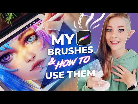 My Best Procreate Brushes ✏️ How To Use Them 💜 iPad Tutorial