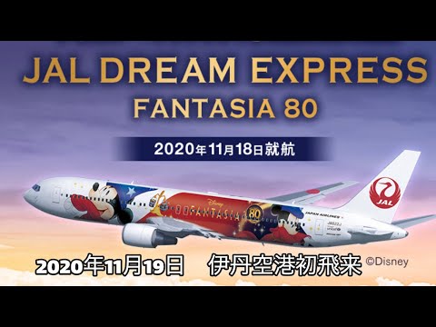 jal ドリームエクスプレス FANTASIA 80　伊丹空港初飛来 2020年11月19日