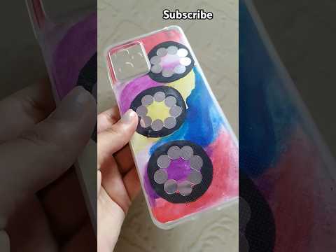 Decorating mobile cover ☺️#shortsviral #diy #decor💛 #beautiful #yt 💯 #art #instant 🌈🌈🌈