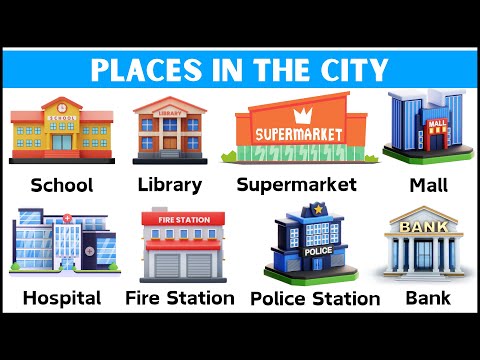 Places In The City Vocabulary | English Vocabulary With Pictures