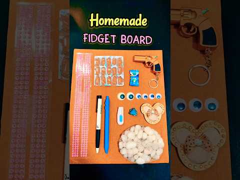 Making a DIY FIDGET BOARD! 😱😳 *highly satisfying ASMR* #shorts #craft #diy