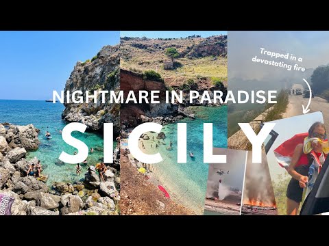 trapped in a devastating wildfire | BEWARE OF THIS |tragedy Sicily | Italy travel vlog 2023