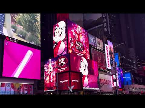 Hazbin Hotel Advertised In Times Square