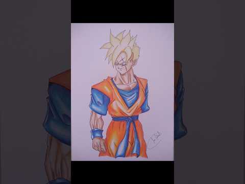 Draw Future Gohan ssj #dragonball #gohanssj #futuregohan #drawing #fanartanime #dbzdrawing #shorts