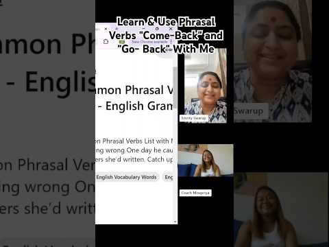 Learn Phrasal Verbs #इंग्लिशबोलनासीखें #englishspeakingpractice #grammar#Englishlisteningpractice