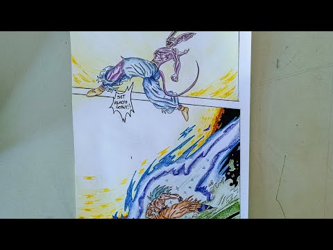 Drawing Goku vs Bills ( Dragon ball kakumei)