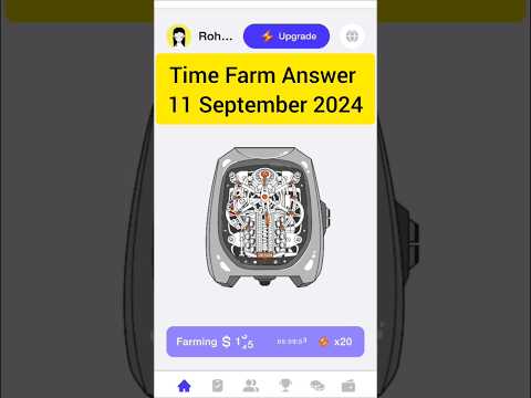 Time Farm Answer 11 September 2024 #timefarm #dailycombo