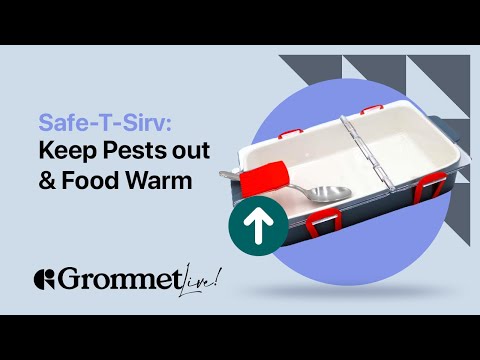 Keep Your Outdoor Picnic Foods Fresh and Safe with Safe-T-Sirv Serving Lid | Grommet Live