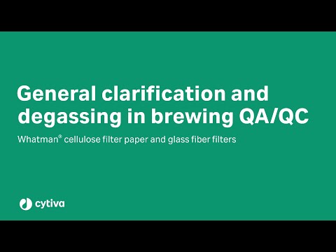 General clarification and degassing in beer brewing - Cytiva