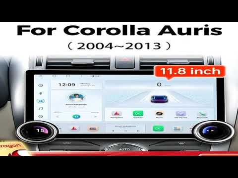 Ainavi 11.8inch Multimedia Player For Toyota Corolla E140/150 Auris E180 2004-2013 Carplay