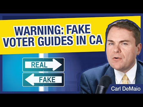 WARNING: Fake Voter Guides in CA!