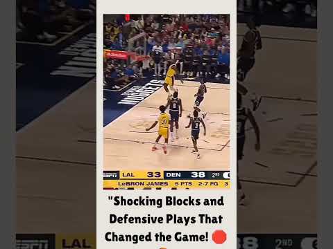 "Shocking Blocks and Defensive Plays That Changed the Game! 🛑🏀"#nba #basketball