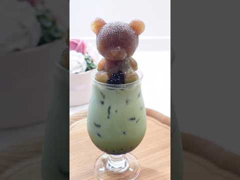 Brown sugar tapioca Matcha Milk#Drink Recipe #Matcha Milk Tea #shorts