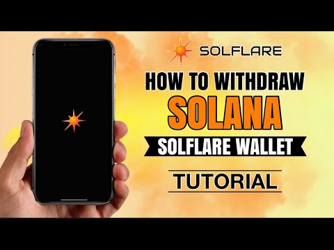 How to WITHDRAW Solana $SOL on SOLFLARE Wallet | Crypto App Tutorial