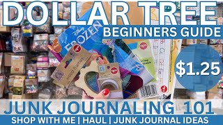 Beginner’s Junk Journal Kit on a Budget? Dollar Tree Has It All! NEW ITEMS! #dollartreehaul