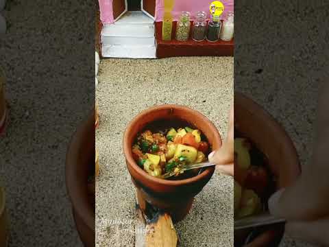 Miniature Mooli Recipe | Miniature cooking | Radish leaves Recipe #miniature #shorts #minifood