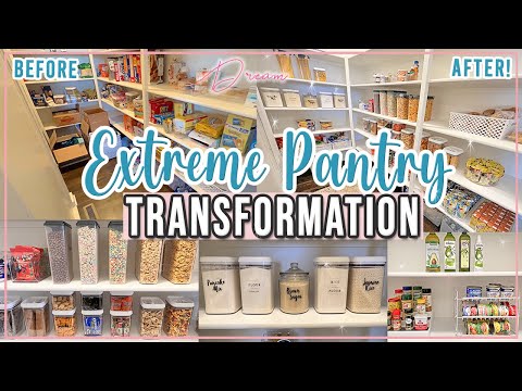 EXTREME DREAM PANTRY TRANSFORMATION | PANTRY ORGANIZATION | HOW TO ORGANIZE YOUR PANTRY 2023