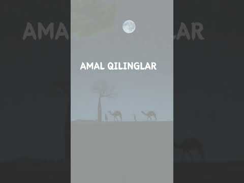 Amal qilinglar.