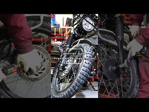 #Shorts｜[CT125] Front tire wheel detachment method｜フロントタイヤホイール脱着方法