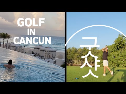 PLAYING GOLF IN MOON PALACE RESORT 🏖️ 쉬러간 힐링여행이.. 골프 전지훈련이 되어버렸다. 칸쿤 여름 태양 미쳤다. 너무 더워~